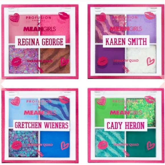 MEAN GIRLS | FOUR FOR GLEN COCO 4PC Eyeshadow QUAD SET - Picture 3 of 11